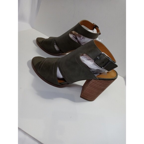 NEW Dolce Vita Babylon Block 4" Heel Sandals Open Toe Ankle Strap Shoes Size 10 - Picture 3 of 8